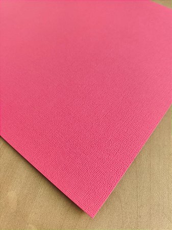 FOLHA IMPORTADA - CARDSTOCK TEXTURIZADO ROSA