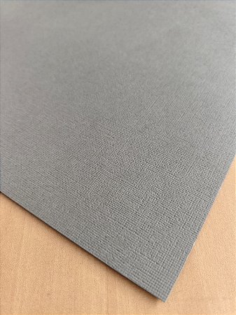 FOLHA IMPORTADA - CARDSTOCK CINZA CLARO TEXTURIZADO