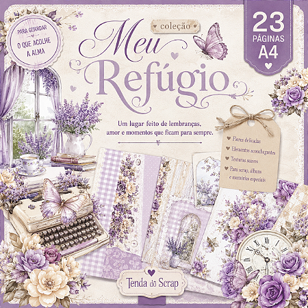 Coleção Digital Meu Refúgio - 23 Folhas A4