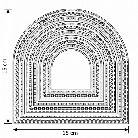 FACA DE CORTE - ARCO RENDADO