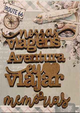 Aplique MDF nossas viagens