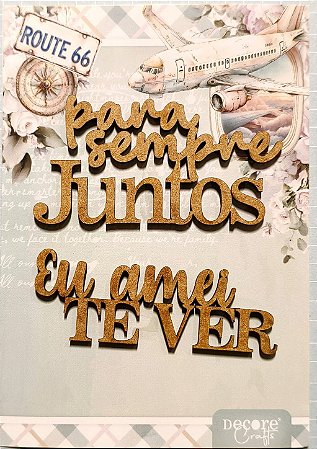 Aplique MDF para sempre juntos