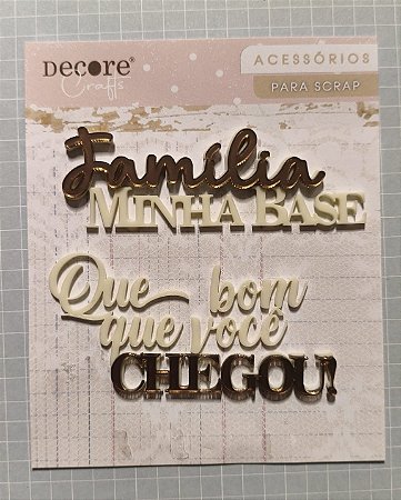 Aplique acrílico família minha base