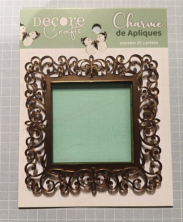 Aplique shaker quadrado cobre