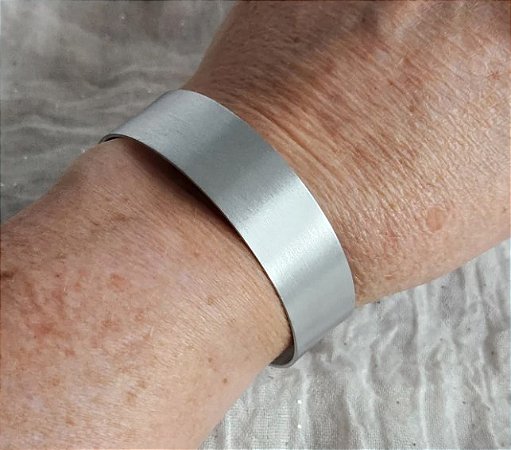 Pulseira Bracelete de Prata 950k Modelo 15mm de Largura