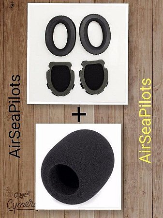 Kit Completo Headset Bose Par de Almofadas Almofada do Arco + espuma Mic