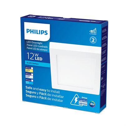 PLAFON LED QUADRADO 12W 6500K DL252 PHILIPS