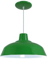 PENDENTE ESMALTADO ROSCA E27 12-21/4 P1570 VERDE