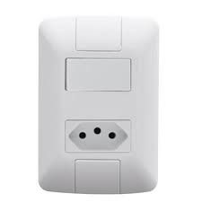 INTERRUPTOR ARIA 1SS 06A+TOMADA C/PLACA 57241/064