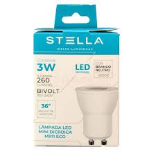 LAMPADA LED 3 WATS 4000K GU10 MR11 STH8513/40 STELLA