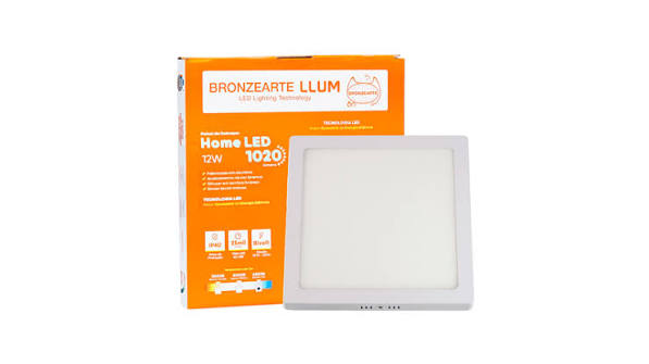 PLAFON LED QUADRADO 12W 6500K RLP29126BC LLUMM