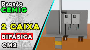 PADRÃO BIFASICO 02 CAIXA 63A S/B 7 MTS LFR CEMIG