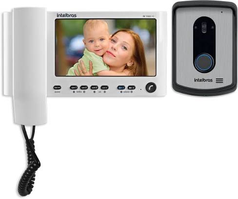 VIDIO PORTEIRO INTELBRAS TELA LCD-7 POLEGADAS IV 7010HF