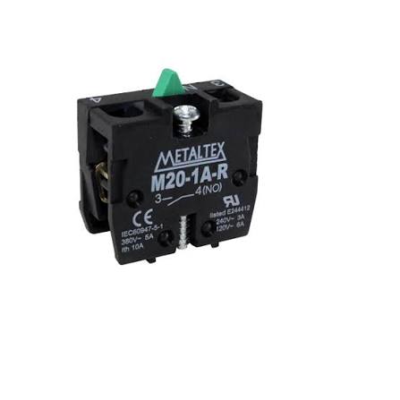 BLOCO CONTATO AUXILIAR 1NA M20-1A METALTEX