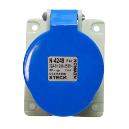 TOMADA INDUSTRIAL EMBUTIR 3P+T 32A 220V N4249 STECK