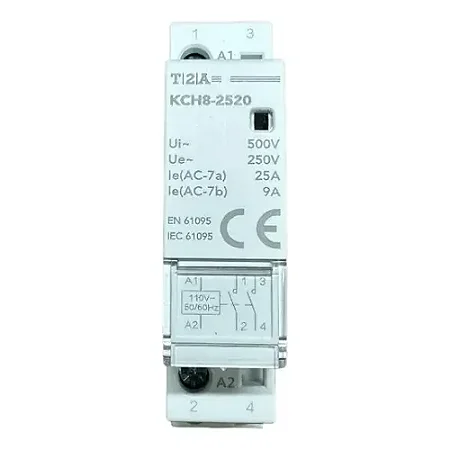 CONTATOR MODULAR DE POTENCIA 110V 25A KCH8 TOMZN