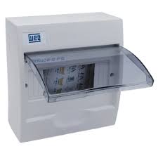 QUADRO PVC SOBREPOR 8 DIN TP/FUME QDW02-8-FS WEG