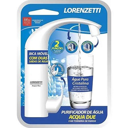 TORNEIRA PIA BM+FILTRO ABS PAREDE ACQUA DUE LORENZETTI
