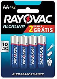 PILHA RAYOVAC ALCALINA PALITO LV 6 PG 4 C/06
