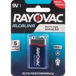 BATERIA ALCALINA 9 VOLTS RAYOVAC 6LR61