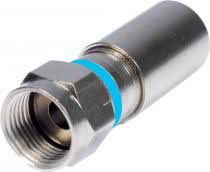 CONECTOR COMPRESSAO CABO COAXIAL RG06 PROELETRONIC