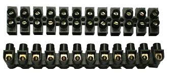CONECTOR BORNE PRETO C/12 UN 16MM 60A DIVERSOS