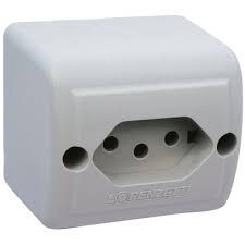 TOMADA SOBREPOR 2P+T 10A 1713010 LORENZETTI