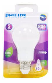 LAMPADA LED PHILIPS 8 WATS 3000K LUZ AMARELA
