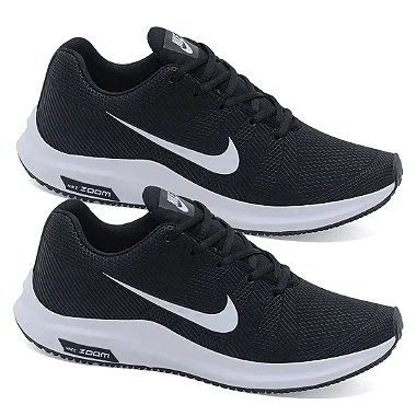 Combo Tênis Zoom Preto / Branco + Tênis Zoom Preto / Branco (34 ao 39)