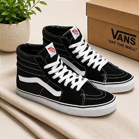 Tênis The SK8-Hi Skool Preto / Branco