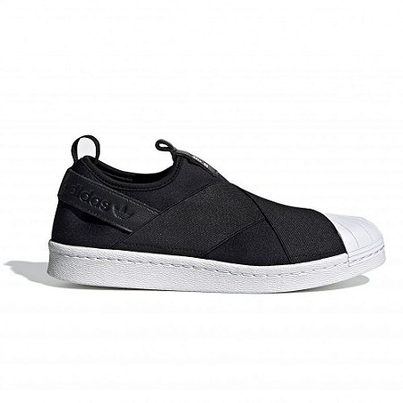 Tênis Adidas Slip On Preto / Branco