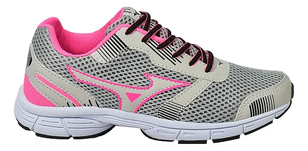 Tênis Mizuno Wave Jet Cinza Rosa