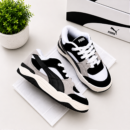 Tênis Puma 180 - Preto e Branco