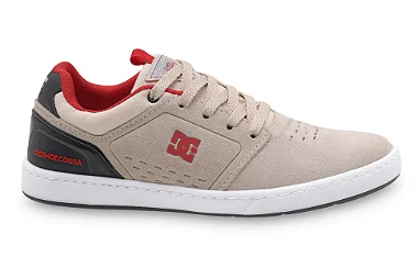 Tênis DC Shoes Chris Cole Areia / Vermelho