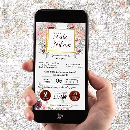 Convite de Casamento - Creative Presentes Personalizados