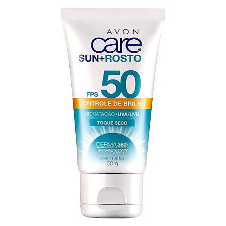 Protetor Solar Facial Fator 50 Toque Seco Avon Care Sun - 50g - COSMÉTICO