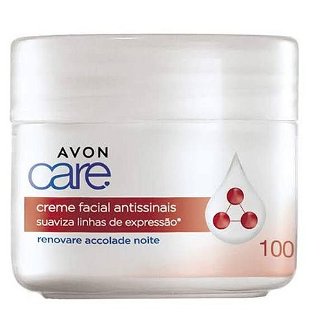 Creme Hidratante Facial Antissinais Noite Avon Care - 100g