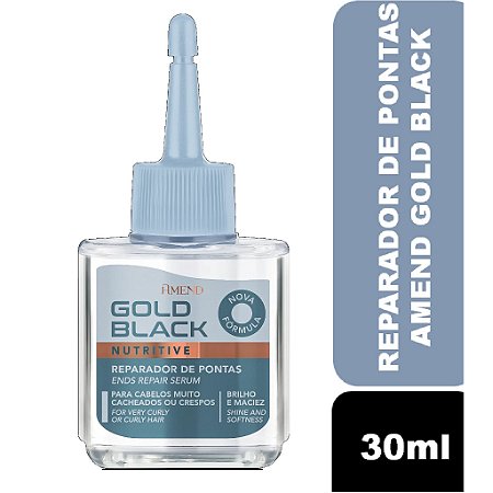 Ultrarreparador de Pontas Amend Gold Black Nutritivo - 30ml