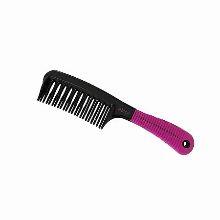 Pente com dentes ondulados e cabo emborachado Ricca