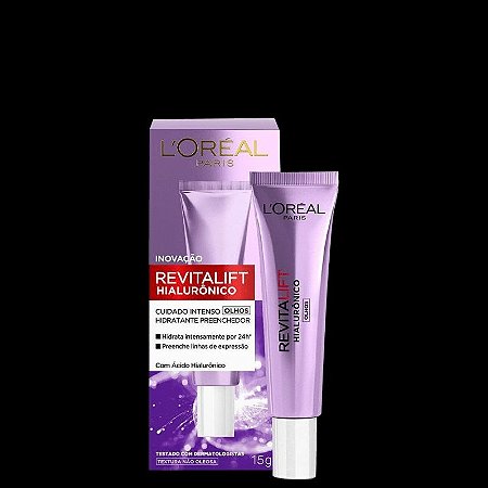 Creme Para Olhos Anti-idade L'oréal Paris Revitalift Hialurônico, 15g Cuidado Intenso Olhos