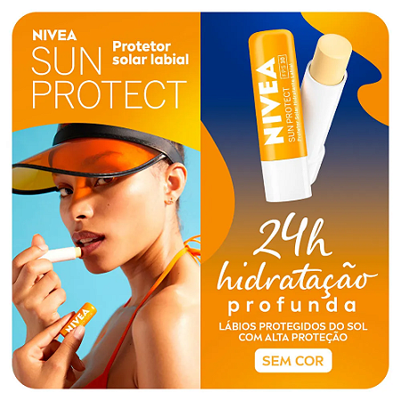 Protetor hidratante labial Nivea Sun Protect fps 30