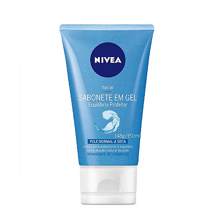 Sabonete líquido em Gel Facial Nivea Pele normal a seca 150g