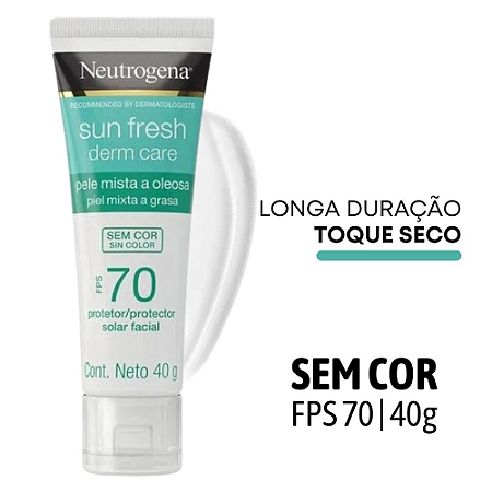 Protetor Solar Facial Pele mista a oleosa fator 70 Neutrogena 40g