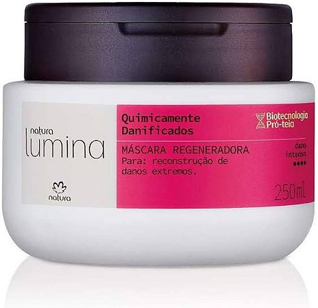 Máscara Capilar Cabelos Quimicamente Danificados Natura Lumina 250ml