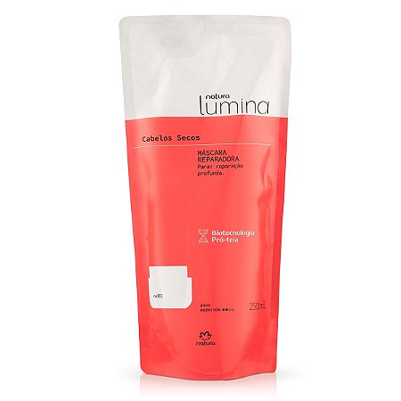 REFIL MÁSCARA CAPILAR REPARADORA CABELOS SECOS - NATURA LUMINA - 300ML