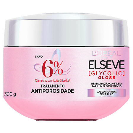 Máscara Elseve Lóreal Paris Glycolic Gloss 300g