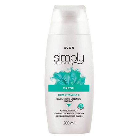 Sabonete Líquido íntimo Avon Simple Delicate Fresh 200ml
