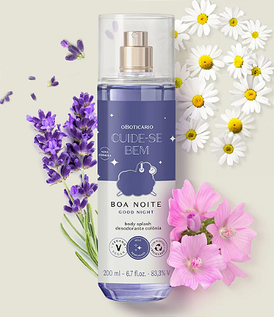 Colônia Body Splash Boa Noite Cuide-se Bem O Boticário 200ml