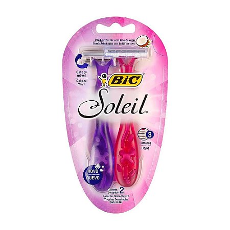 Aparelho de Barbear Bic Soleil com 2 unidades