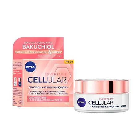 Creme Facial Antissinais Nivea Cellular Expert Lift Avançado Dia FPS 30 50ml